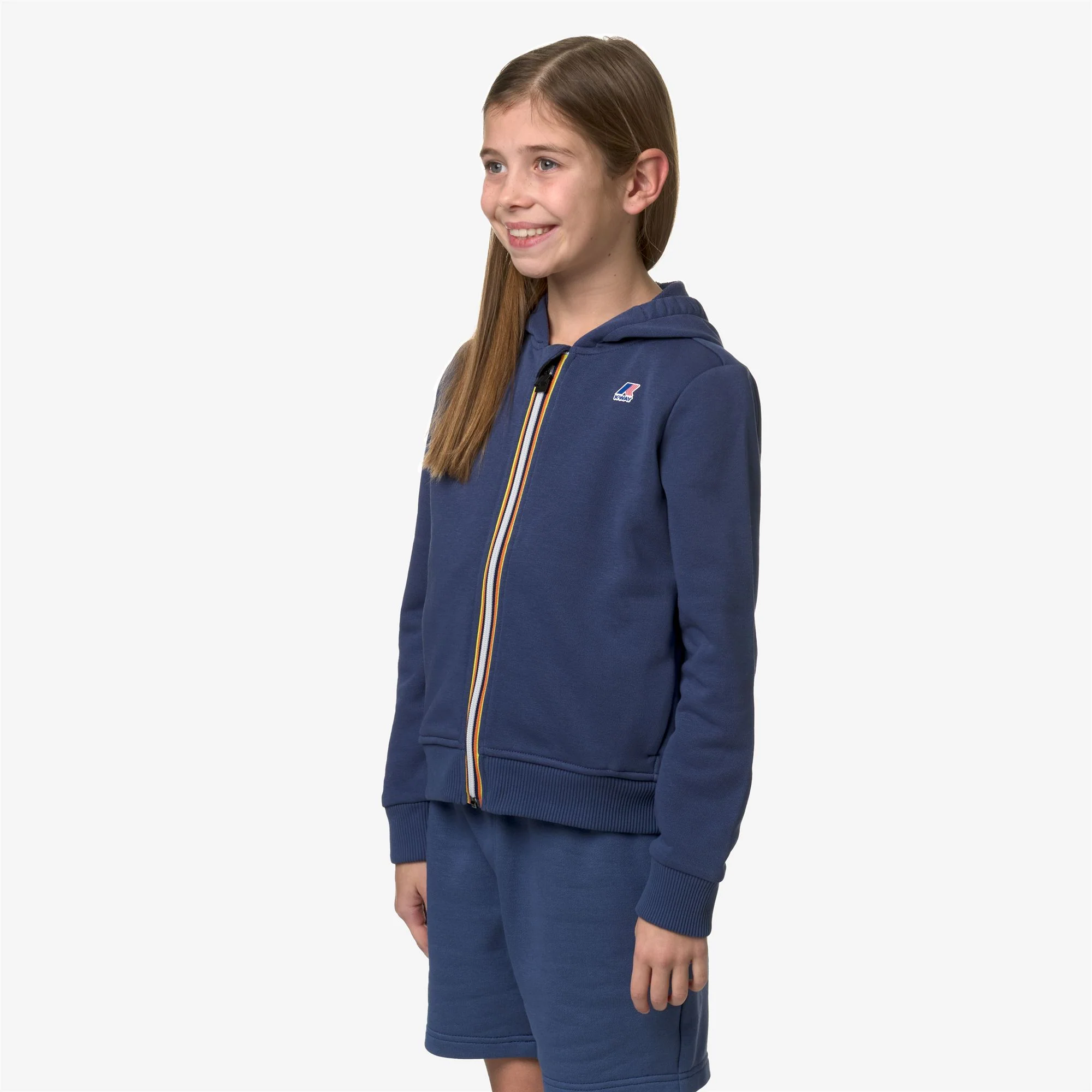 P. LE VRAI ARNEL POLY COTTON - Fleece - Jacket - KID UNISEX - BLUE INDIGO – Image 4
