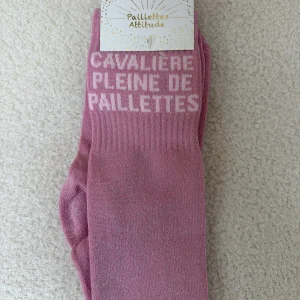 Chaussettes Paillettes "Cavalière pleine de paillettes"