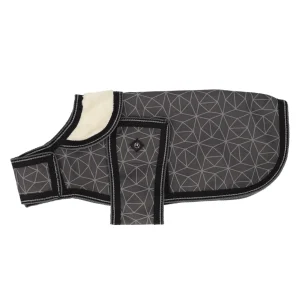 Couverture pour chien turnout collection 1200D - QHP Grey Reflective