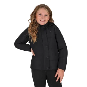 Blouson QHP 2 en 1 avec manches amovibles Noir - enfant