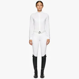 Chemise femme manches longues Cavalleria Toscana "Pleats"