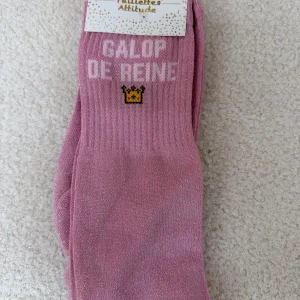 Chaussettes Paillettes "Galop de reine 👑"