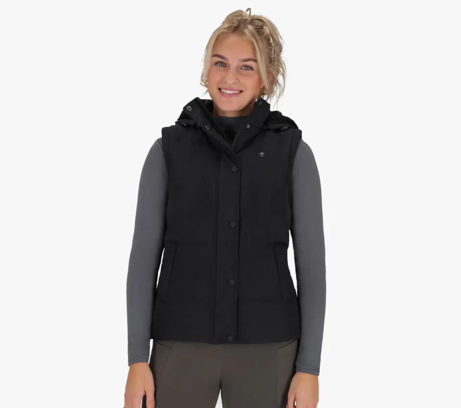 Blouson QHP 2 en 1 avec manches amovibles "Rayah" - Noir – Image 2