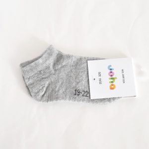 Chaussettes basses en laine mérinos – gris Joha</a>