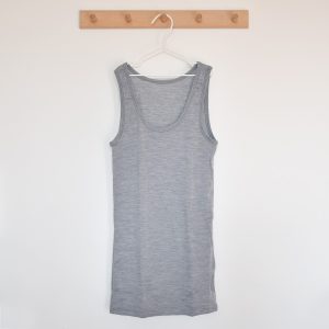 Débardeur femme en laine mérinos – gris Joha