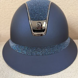 Casque Samshield "Miss Shield 2.0 Shadow bleu matt Crystal Fabric Swarovski"