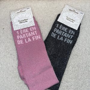 Chaussettes Paillettes "1ère en partant de la fin"