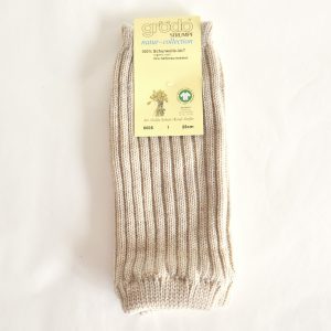 Jambières / guêtres en laine mérinos bio – beige Grödo