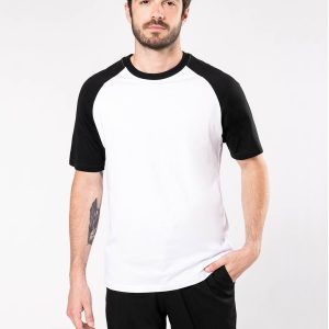 Baseball > t-shirt bicolore manches courtes