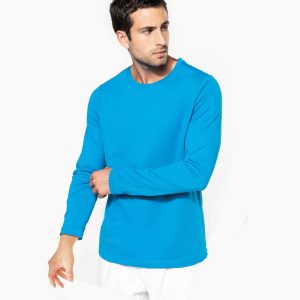 T-shirt col rond manches longues homme
