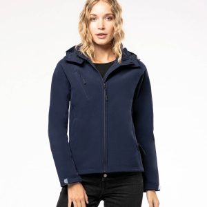 Veste softshell à capuche amovible femme