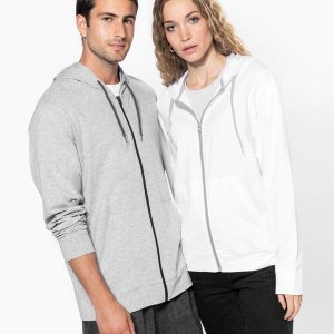 Veste coton légère à capuche