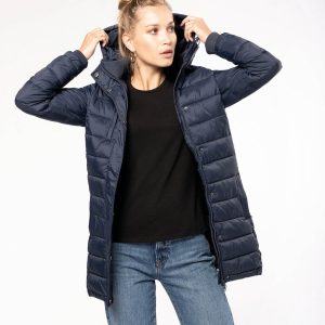 Parka doudoune légère à capuche femme