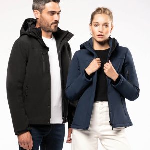 Parka softshell doublée capuche homme
