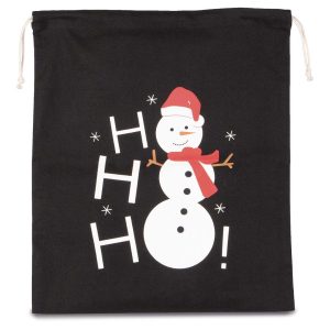 Sac coton bonhomme de neige