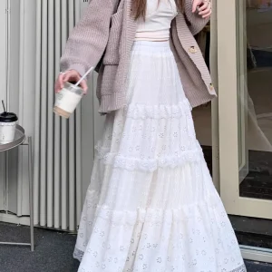 Jupe tulle vintage élégante avec dentelle : Camille