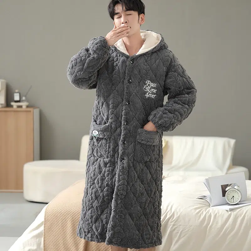 Peignoir moumoute doux et chaud : Cocon – Image 5