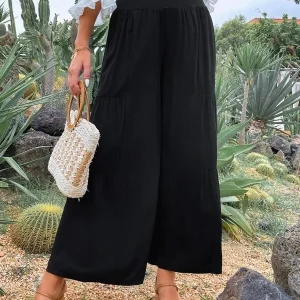 Pantalon palazzo fluide élégant et polyvalent : Alix