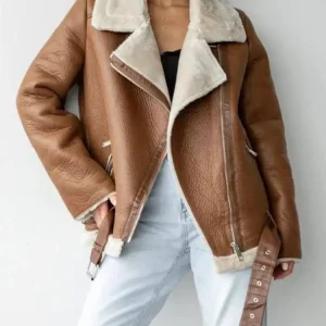 Perfecto moumoute en cuir synthétique : Liana