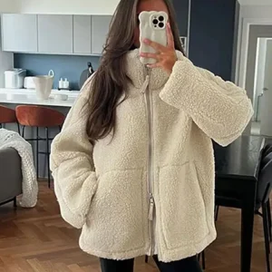 Sweat zippé moumoute femme confortable et tendance : Livia