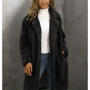 Veste moumoute noir : Elan