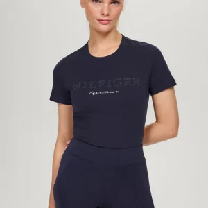 T-shirt Tommy Hilfiger "Belmont Rhinestone" - femme