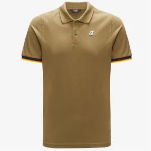 VINCENT CONTRAST STRETCH - Polo Shirts - Polo - MAN - GREEN BURNT