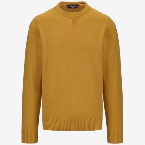 SEBASTIEN LAMBSWOOL - Knitwear - Pull  Over - MAN - YELLOW CAMEL