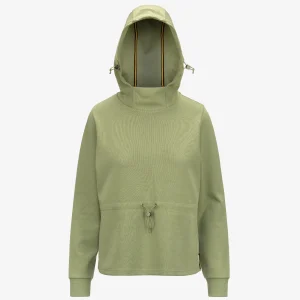 LOGAN INTERLOCK - Fleece - Jumper - WOMAN - GREEN SAGE