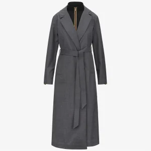 JORANCE 3L WOOL GRISAILLE - Jackets - Long - WOMAN - Grey Shadow Dk GRISAILLE