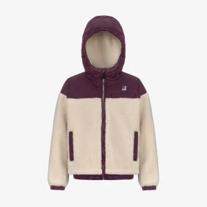 P.  JILDAZ ORSETTO - Fleece - Jacket - KID UNISEX - Ecru Violet