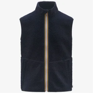 YANNICK SHERPA POLAR REVERSIBLE - Fleece - Vest - MAN - Blue Depth-Blue Depth