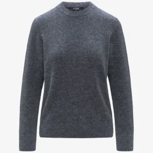CLARISSE WOOL STRETCH - Knitwear - Pull  Over - WOMAN - Blue Wild Mix