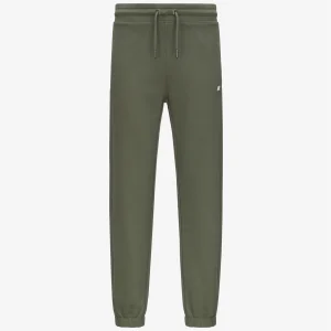 MICKYEL FRENCH TERRY - Pants - Sport Trousers - MAN - GREEN LICHEN