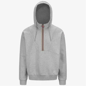 7002 HOODIE - Fleece - Jumper - UNISEX - GREY MEL