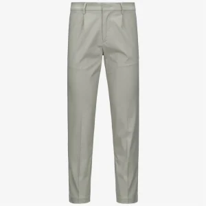 AILTON TWILL TECH PEACH - Pants - CHINO - MAN - Green Oak