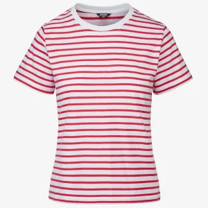 AMALIA STRIPES - T-ShirtsTop - T-Shirt - WOMAN - WHITE-RED BERRY