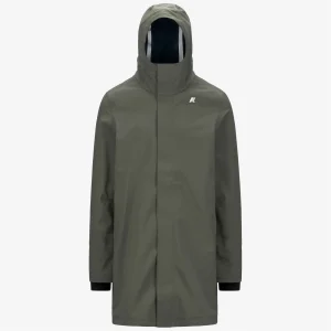 THOMAS BONDED - Jackets - Long - MAN - GREEN BLACKISH-Blue Depth