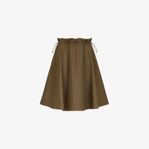 GAELA SATIN - Skirts - Longuette - WOMAN - BROWN CORDA