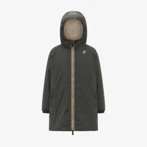 P. LE VRAI 4.0 EIFFEL ORSETTO - Jackets - 3/4 LENGTH - KID UNISEX - GREEN BLACKISH