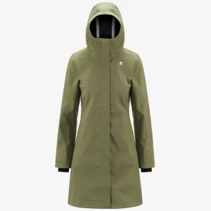 STEPHY BONDED - Jackets - 3/4 LENGTH - WOMAN - GREEN S-BLUE D