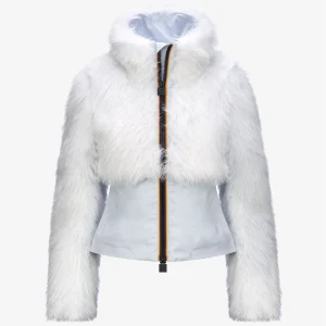 MEL ECO FUR BONDED - Jackets - Short - WOMAN - GREY LILLA-BLACK ASH