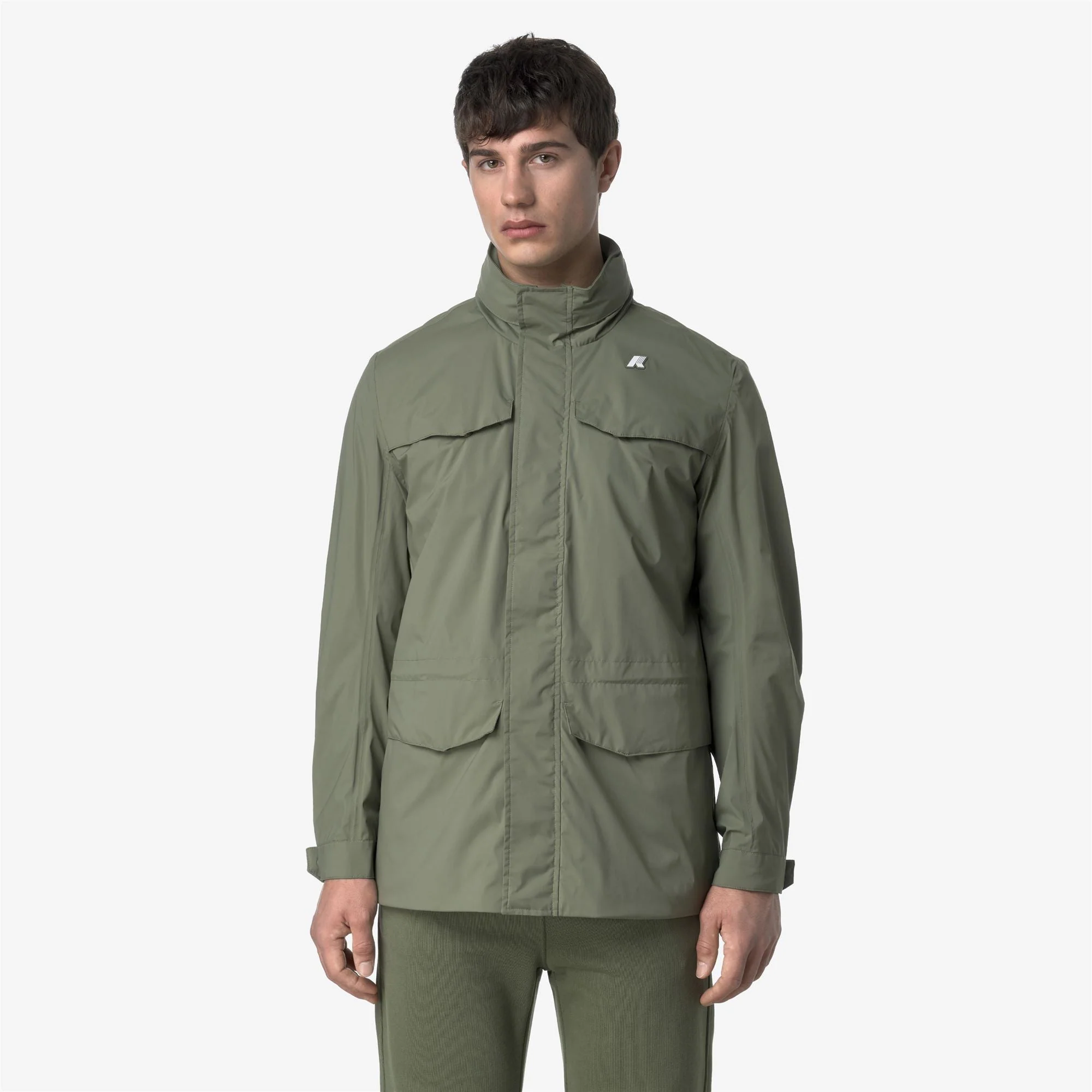 MANUEL STRETCH NYLON JERSEY - Jackets - Mid - MAN - GREEN LICHEN – Image 3