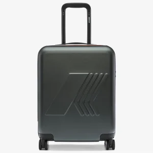 EUDOXIE LOGO - Luggage Bags - Trolley - Unisex - GREEN BLACKISH