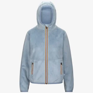 LILY VELOUR POLAR REVERSIBLE - Fleece - Jacket - WOMAN - BLUE A-BLUE A