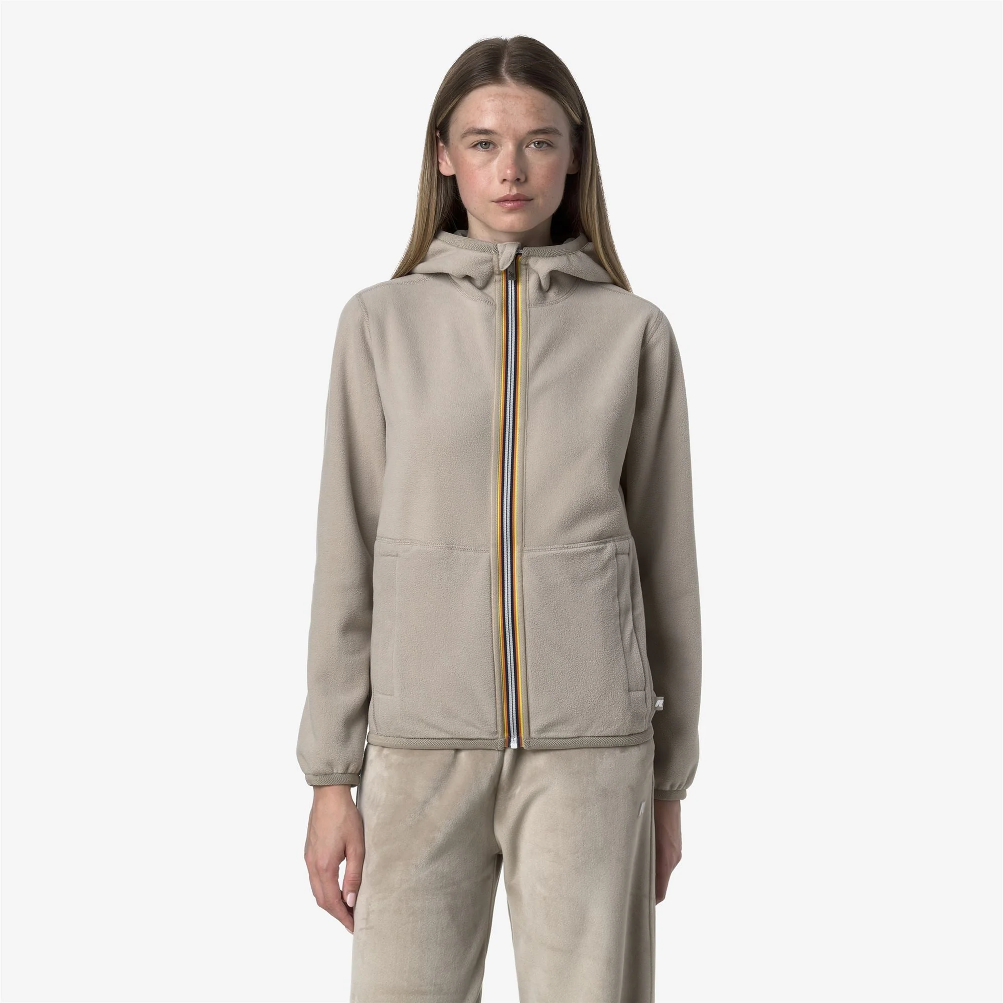 LILY VELOUR POLAR REVERSIBLE - Fleece - Jacket - WOMAN - Beige Cashmere-Beige Cashmere – Image 2