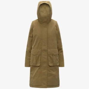 BRUNIL COTTON FEEL - Jackets - Long - WOMAN - Beige Seed-Beige FUR