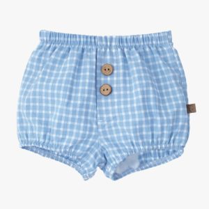 Bloomer bébé garçon à carreaux – Bleu ciel