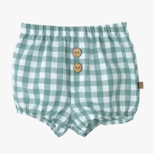 Bloomer bébé garçon à carreaux vichy – Vert