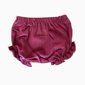 Bloomer bébé fille en velours côtelé – Bordeaux